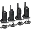 Image de Retevis NR610 Talkie Walkie Professionnel PMR446 Radio Rechargeable 1200mAh AI Suppression du Bruit VOX pour Restaurant(4 Pcs)