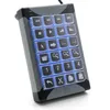 Image de P&I Engineering XK-24 Avec fil USB Noir Gris
