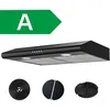 Image de FIREGAS Hotte Aspirante 60cm-Hotte visière- Eclairage LED-Filtre à charbon inclus-Evacuation et Recyclage-Hotte de Cuisine