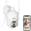 Image de Caméra de Surveillance extérieur Filaire 3MP HD WiFi Audio Bidirectionnel Détection du Mouvement 355° Suivi automatique - ANRAN