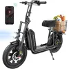 Image de Trottinette électrique iScooter F7 avec siège/Panier-Pliable-16-1000W-50km Max-3 Mode-45km/h-Batterie amovible-APP-Urbain