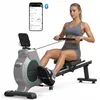 Image de Rameur magnétique -16 Niveaux de résistance -Capacité 160Kg -Ecran LCD -Compatible Kinomap -Robuste et stable - Silencieux