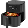Image de Friteuse sans Huile 1700W avec 8 Programmes-6.5L-625A Ecran tactile Recettes Minuterie Noire