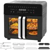 Image de Friteuse Sans Huile 23L Dual Zone avec Cloison amovible 2200W 15 en 1 Écran Tactile Recettes