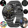 Image de Montre Connectée Homme XtraDiTech Bracelet Acier Inoxydable Noir Luxe 143 AMOLED Appel Bleutooth Assistant Vocal Micro HautParleur