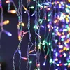 Image de Guirlande LED Rideaux 320LED 220V 3m IP44 8 modes - Multicolore - SILAMP