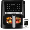 Image de Friteuse à air sans huile - DEIME - Air fryer 7L - 12 programmes - 1800W - Écran Tactile LED - Fenêtre Transparente Noir mat 