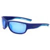 Image de Lunettes de soleil Polaroid Sport 7028 - S PJP 5X Bleu Miroir polarisants - Monture enveloppante en plastique