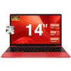 Image de PC portable BVATE -14FHD -RAM 6Go - Stockage 256Go - Ordinateur Portable Windows11 Celeron N4020- SSD extensible à 1To -Rouge