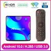 Image de Android TV Box X88 Pro 10 Smart TV Box Android 10.0 RK3318 Quad-Core 4K HD H.265 4GB RAM + 64GB ROM 2.4G-5G WiFi Media Player