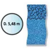 Image de Liner pour piscine hors-sol ronde - Boulder - Finition Overlap - Hauteur bassin 122-132cm