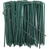 Image de Piquets de Fixation - Acier Galvanisé - 100pcs - 150x25mm - Ø 3mm - Vert