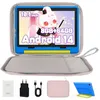 Image de Tablette pour Enfant 10 Pouces avec Kid-Proof Étui Blue et Sac dordinateur ROSE HD 1280x800 5MP+8MP Éducative Contrôle Parental