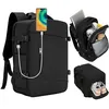 Image de Sac de Voyage 46x16x32cm Sac à Dos Voyage Cabine Avion avec Couche imperméable Sac à Dos Pour Ordinateur de 15.6 Pouces-Noir