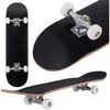 Image de GIANTEX Skateboard Complet Dimension 79x20CM en Érable Noir Charge Dynamique Maxi 40kg