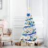 Image de GIANTEX Sapin de Noël Blanc 2 1M avec 950 Branches PVC avec Artificiel Effet Réaliste Socle en métal Idéal pour salon bureau