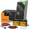Image de ECO-WORTHY 1170W 24V Kit panneau solaires avec onduleur hybride 3000W 24V + batterie LiFePo4 2x100Ah pour jardin maison camping