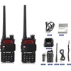 Image de 2pcs Baofeng UV-5R Talkie-walkie 128 Canaux Double Bande Rechargeable Émetteur-récepteur Portable avec FM Radio