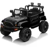 Image de Voiture électrique enfant - LALAHO - 12V 3 vitesses - Noir - Siège large et ceinture réglable - Télécommande 2.4GHz