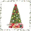 Image de GOPLUS Sapin de Noël Artificiel 180CM 928 Branches en Forme d’Épicéa Aiguilles en PVC Socle en FerArbre de Noël pour Décoration