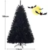 Image de GOPLUS Sapin de Noël Artificiel Noir1036 Branches en PVC IgnifugeArbre de Noël pour Décoration de Noël dans