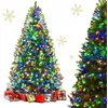 Image de GOPLUS Sapin de Noël Artificiel 210CM-Lunimeux LED 500 Ampoules-11 Modes dEclairage-1570 Branches Réaliste en PVC Ignifugé