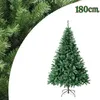 Image de COSTWAY Sapin de Noël Artificiel 180CM Aiguilles en PVC avec 1000 Branches Pied Métallique Solide pour Maison Bureau Magasins Hôtels