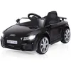 Image de COSTWAY Audi TT RS Voiture Electrique pour Enfants 12V Max. 5 Km/h2 Moteurs2 Porte - Télécommande 2.4G MP3 Lumières LED Noir