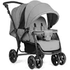 Image de DREAMADE Poussette Double Confortable Compacte Poussette Pliable pour Jumeaux