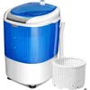 Image de Mini Machine Laver Portable GIANTEX-Lave-linge Semi-Automatique- avec Minuteur- Capacit de Lavage 2 KG- 36 x 34 x 51 cm- Bleu