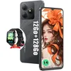 Image de OSCAL FLAT 2 Smartphone 656 128 Go 4 Go RAM 6000 mAh Android 14 Dual SIM Noir + Smartwatch R50