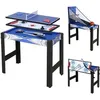 Image de Table Multi Jeux 5 en 1 Table de Jeux pour Hockey Billard Basket Tennis de Table Arc 91.5 * 46 * 73cm