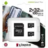 Image de Kingston SDCS2/32GB-2P1A Canvas Select Plus microSDCard Class 10 (2x cardsSD Adaptateur)