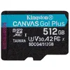 Image de MicroSD - KINGSTON TECHNOLOGY - Canvas Go Plus - 512 Go - UHS-I V30 - A2 - 200 Mo/s