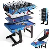 Image de table multi jeux 5 en 1 - table multijeux enfants pliable - table de baby foot/ping-Pong/Table de Billard/air hockey/basket