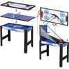 Image de Table Multi Jeux 5 en 1 Enfant Table De Pour Hockey Billard Basket Tennis de TableTir à larc Cadeaux Pour Enfants92x46x73cm