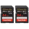 Image de Carte mémoire SDXC - SanDisk - Extreme PRO - 64 Go - Jusquà 200 Mo/s - UHS-I Classe 10 U3 V30