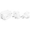 Image de Belkin Chargeur Secteur 100W 2 USB-C + 1 USB-A + Kit adaptateur de voyage