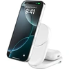 Image de Belkin UltraCharge Socle de Recharge 2-en-1 Aimantée et Pliable avec Qi2 (Blanc)