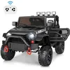Image de Voiture électrique enfant 12V à 3 vitesses 2 moteur MP3/Bluetooth/AUX/USB-télécommande 2.4G/klaxon/lumière avant3 à 8 ansNoir