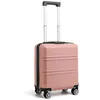 Image de Kono Valise Cabine 45x35x20cm Léger Valises de Voyage Trolley Rigide en ABS avec Bagages à Main à 4 roulettes et Serrure TSA Rose