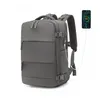 Image de KONO Sac à Dos de Voyage 42x30x20 cm - 25L Bagage Cabine pour Avion Sac dOrdinateur Portable Petit Bagage à Main Étanche Gris