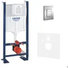 Image de Grohe - Pack WC Bâti autoportant Rapid SL avec Plaque Skate Cosmopolitan chromée et Set disolation phonique (39145000-1)