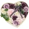 Image de Coffret Cadeau - Fleur de Savon - Violet - 21x18x8.5 cm - Parfumé - Pour Femme