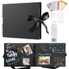 Image de Photo Scrapbooking Diy Avec 6 Stylos MéTalliques 80 Pages Livre Fait à La Main DIY Album Cadeaux Pour LObtention (noir)