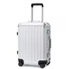Image de Valise Cabine Bagage Cabine 54x38x24.5cm Valise Rigide Soute en Polycarbonate Valise de Voyage à 4 roulettes et Serrure TSA Blanc