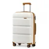 Image de Kono Valise Cabine 55x40x20cm Bagage à Main Valise Rigide en Polypropylène Légere à 4 roulettes avec Serrure TSA Intégré 40L Crème