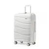 Image de Kono Valise Bagage Cabine 55x40x20cm Rigide Polypropylène Léger Portable Valise de Voyage à 4 roulettes et Serrure TSA 39L Blanc
