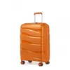 Image de Kono Valise Bagage Cabine 55x40x20cm Rigide Polypropylène Léger Portable Valise de Voyage à 4 roulettes et Serrure TSA 39L Orange