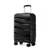 Image de Kono Valise Cabine Grande 76x50x31cm Rigide Polypropylène Léger Portable Valise de Voyage à 4 roulettes et Serrure TSA 100L Noir